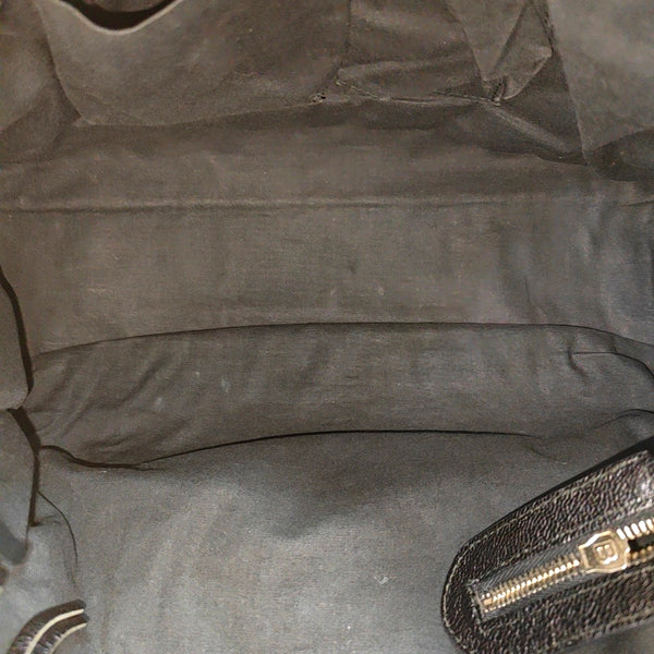 Classic Metallic Edge City Medium Lambskin Black