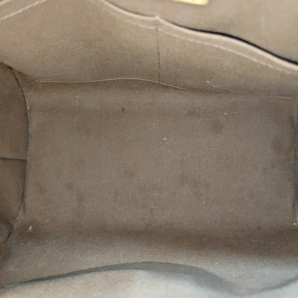 Monogram Coated Canvas Top Handle Bag Brown