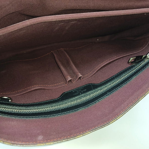 VINTAGE BEAUBOURG Monogram Coated Canvas Brown
