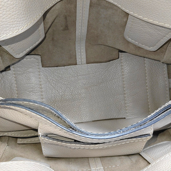Calfskin Top Handle Bag Beige
