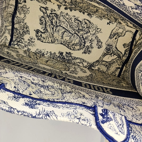 Book Tote Medium Canvas Blue