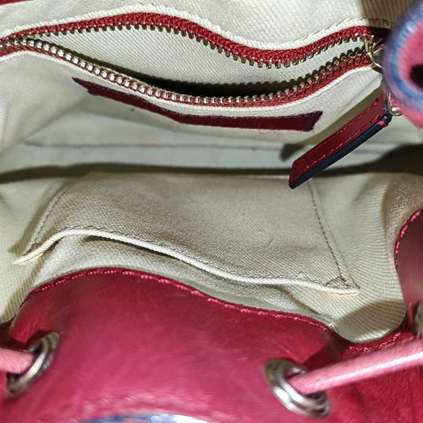 Rockstud Small Calfskin Red