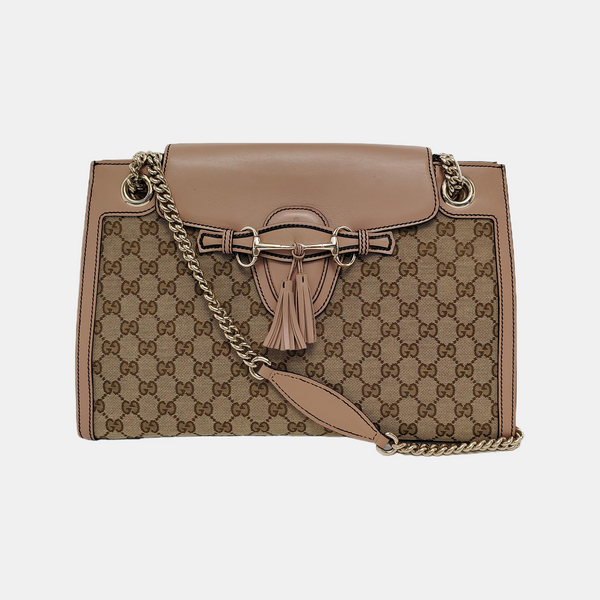 Emily Chain Monogram Canvas Brown