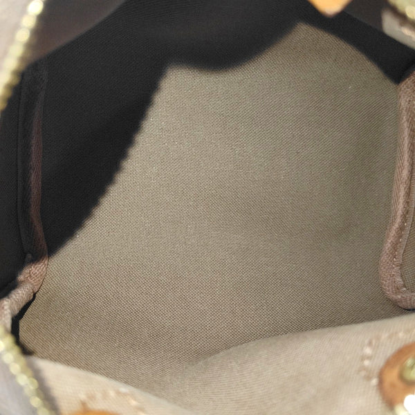 SPEEDY Nano Monogram Coated Canvas Brown