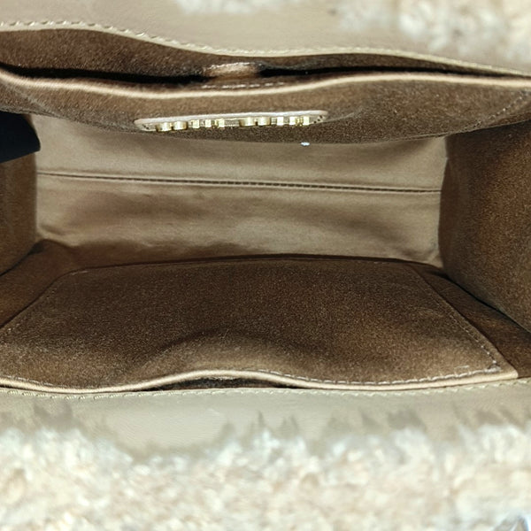 Fabric Shoulder Bag Brown