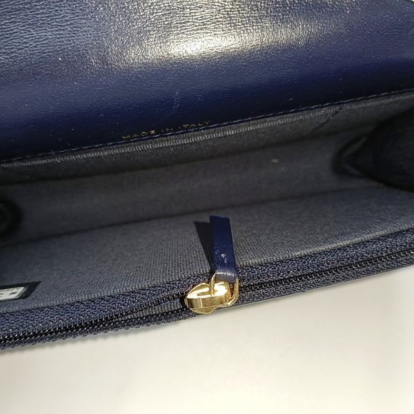 WOC Quilted Lambskin Blue
