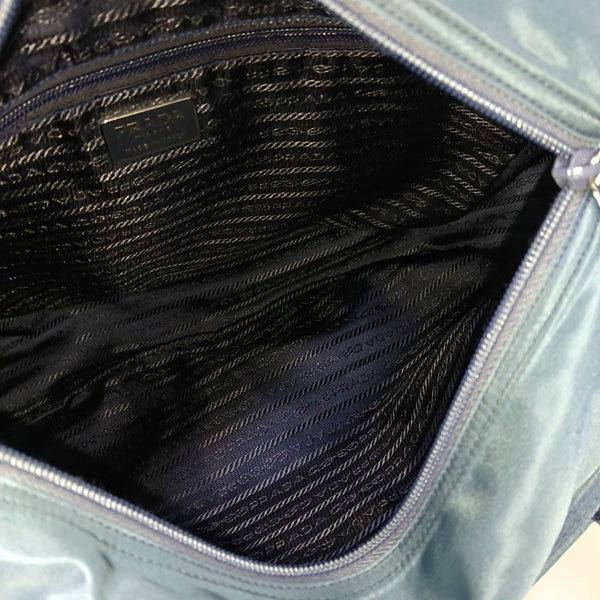 Nylon Shoulder Bag Blue