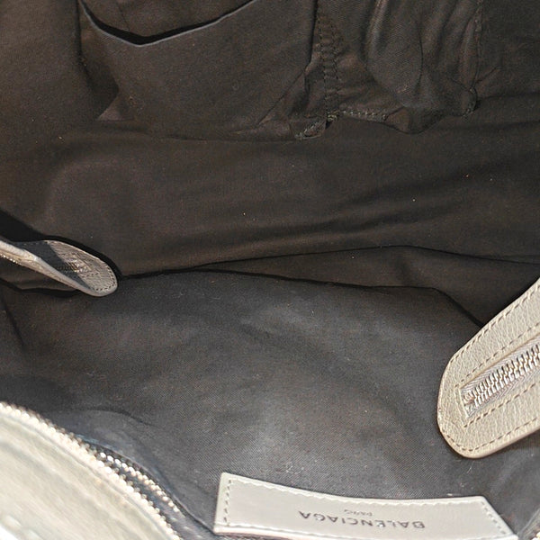 Classic Metallic Edge City Medium Lambskin Gray