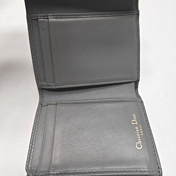 Saddle Mini Oblique Canvas Beige Card Holder