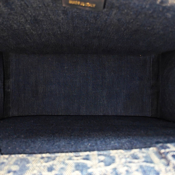 Book Tote Medium Oblique Denim Blue