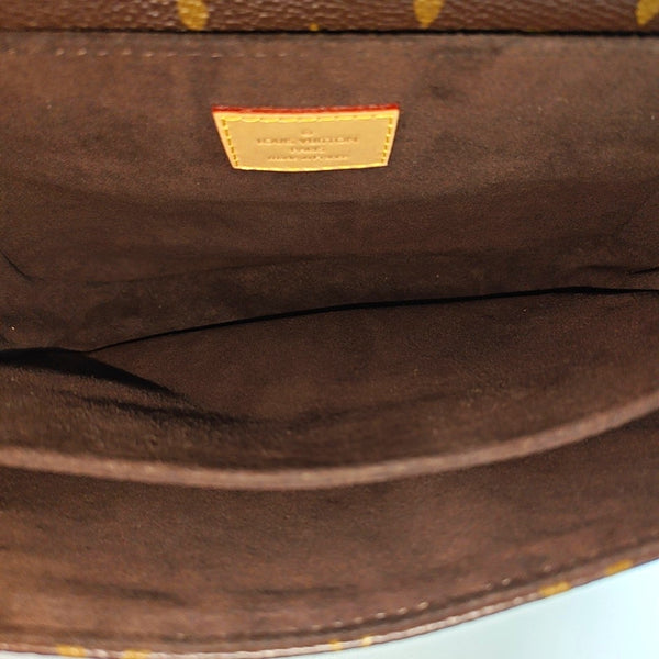 MÉTIS MM Monogram Coated Canvas Brown