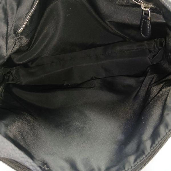 Oblique Canvas Shoulder Bag Black