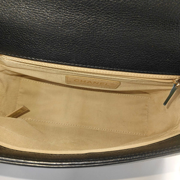 LABEL CLICK Quilted Calfskin Black