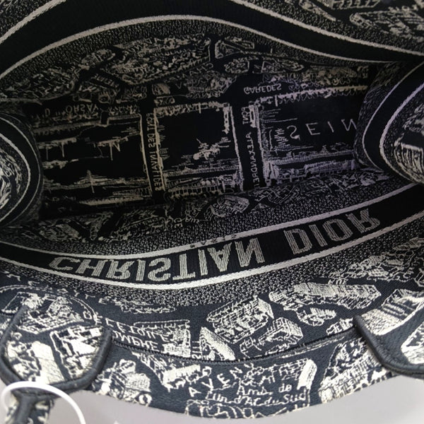 Book Tote Medium Canvas Black