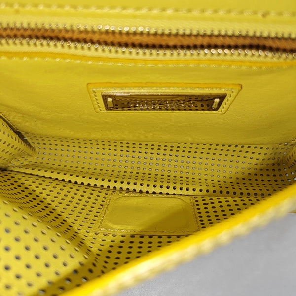 Leather Shoulder Bag Yellow