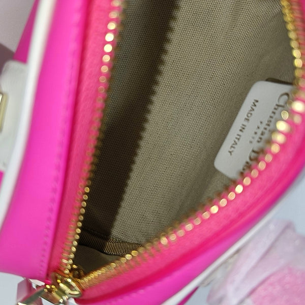 Authenticated pre-owned Vibe Super Mini Calfskin Pink - Shoulder Bag at Looply
