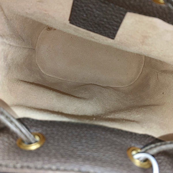 Ophidia Mini Monogram Coated Canvas Beige