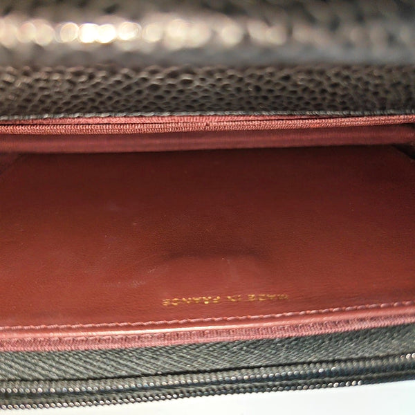 WOC Quilted Grained Calfskin Black