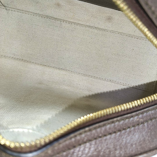 Ophidia Mini Monogram Coated Canvas Beige