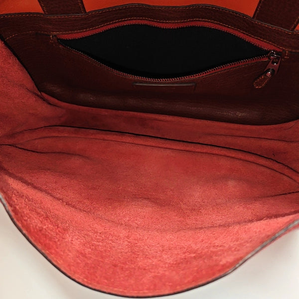 Calfskin Shoulder Bag Red