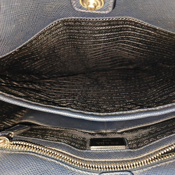 Calfskin Tote Bag Blue