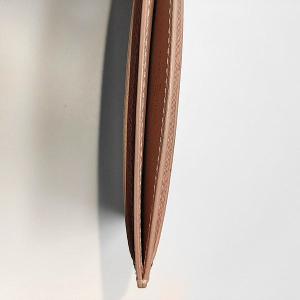 Damier Ebene Coated Canvas Card Holder Brown