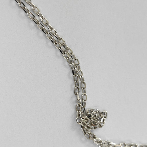 18k White Gold Silver Necklace