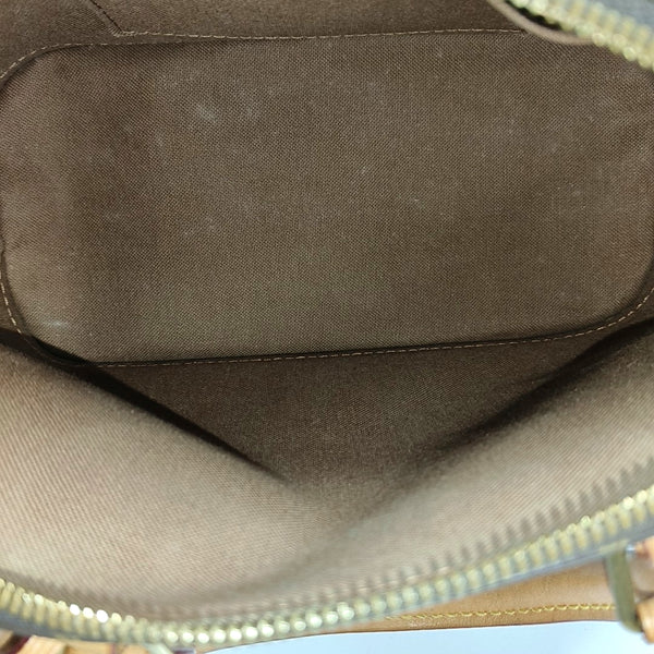 ALMA BB Monogram Coated Canvas Brown