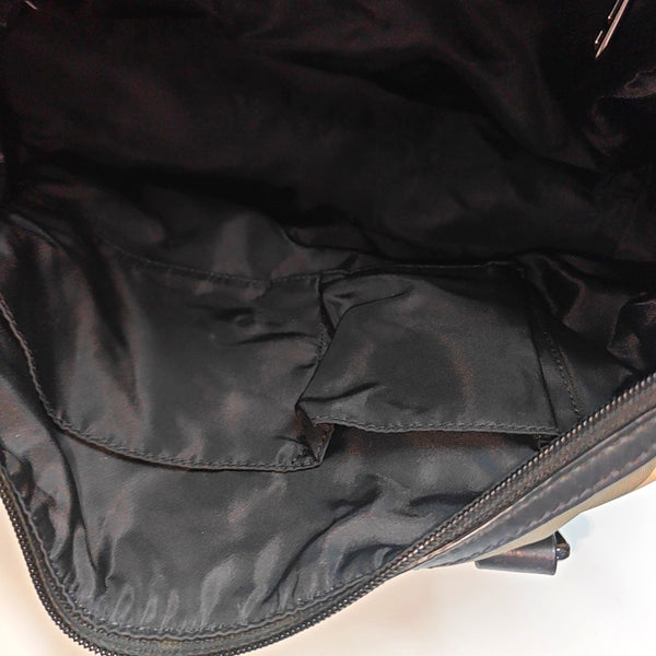 Nylon Shoulder Bag Brown