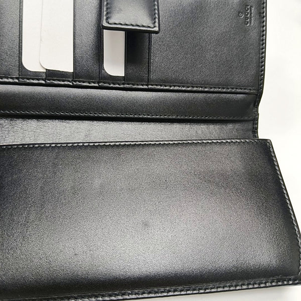 Ligne Shima Monogram Coated Canvas Black Wallet