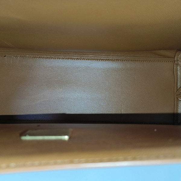 Calfskin Shoulder Bag Brown