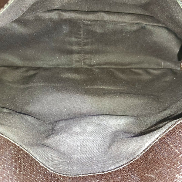 Monogram Canvas Top Handle Bag Brown