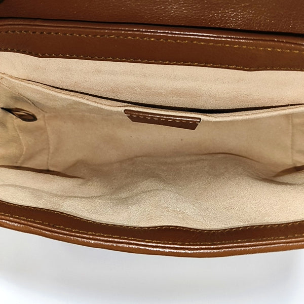 GG Marmont Small Quilted Calfskin Brown