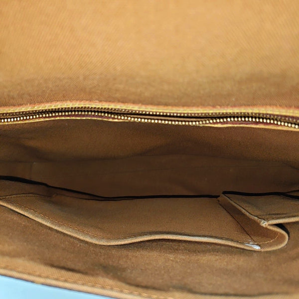 VALMY Monogram Coated Canvas Brown