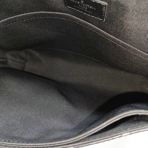 DISTRICT PM Monogram Coated Canvas Black