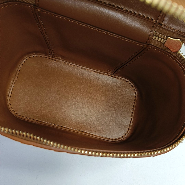 Intrecciato Mini Lambskin Brown