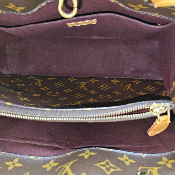 MONTAIGNE Monogram Coated Canvas Brown