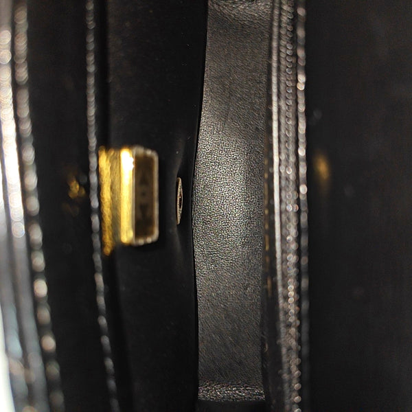 Quilted Lambskin Shoulder Bag Mini Black