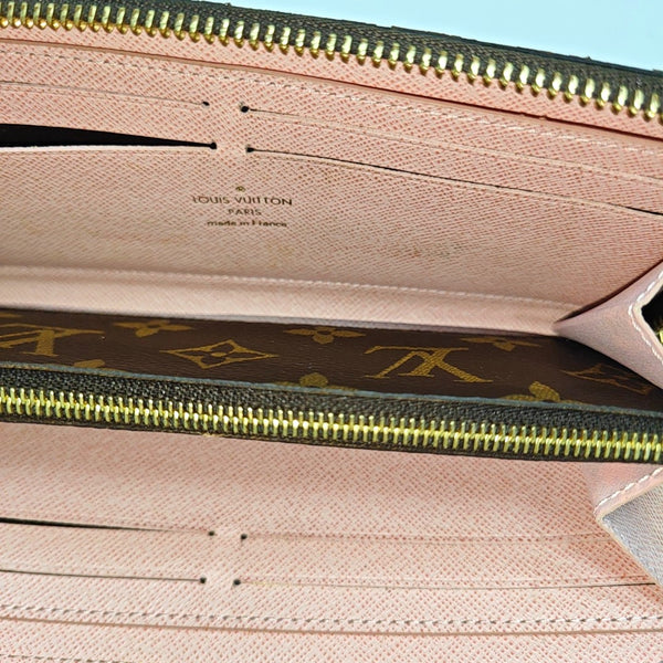 CLÉMENCE Monogram Coated Canvas Brown Wallet