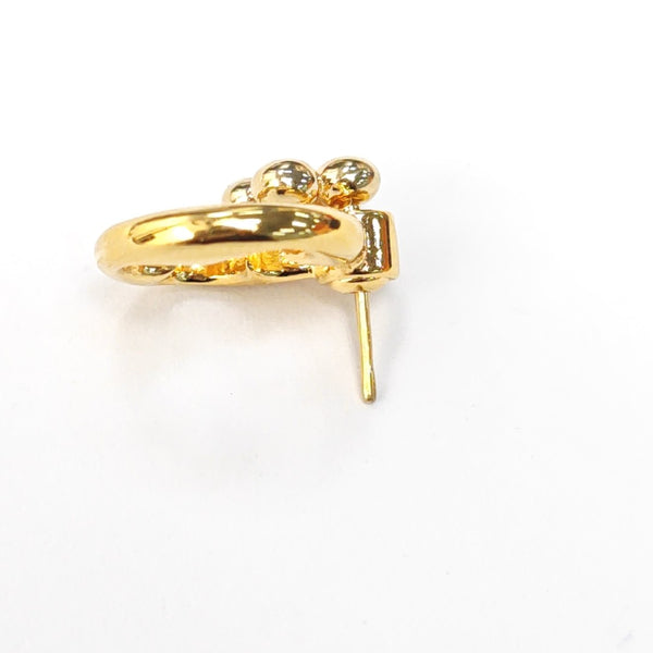 COLOR BLOSSOM Metal Gold Stud Earrings