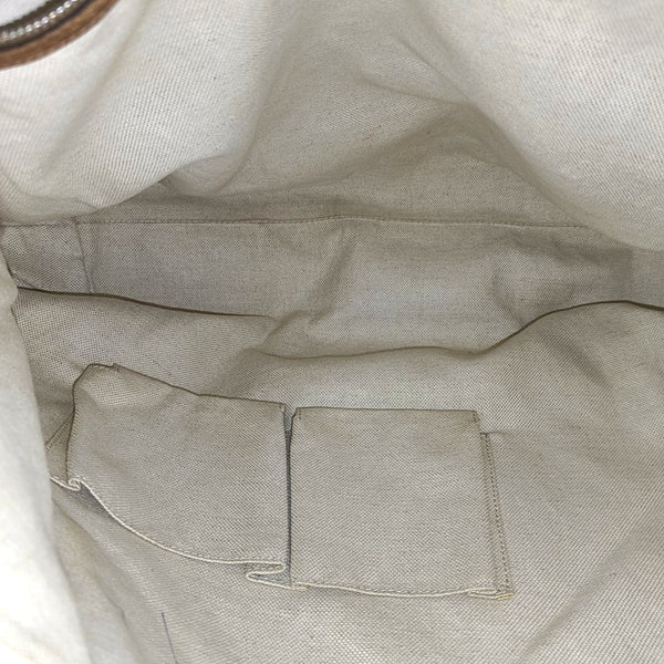 Monogram Canvas Shoulder Bag Beige