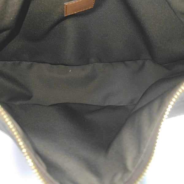 LOOP HOBO Monogram Coated Canvas Brown