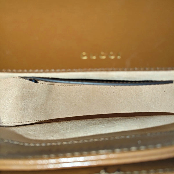Horsebit 1955 Mini Monogram Coated Canvas Beige