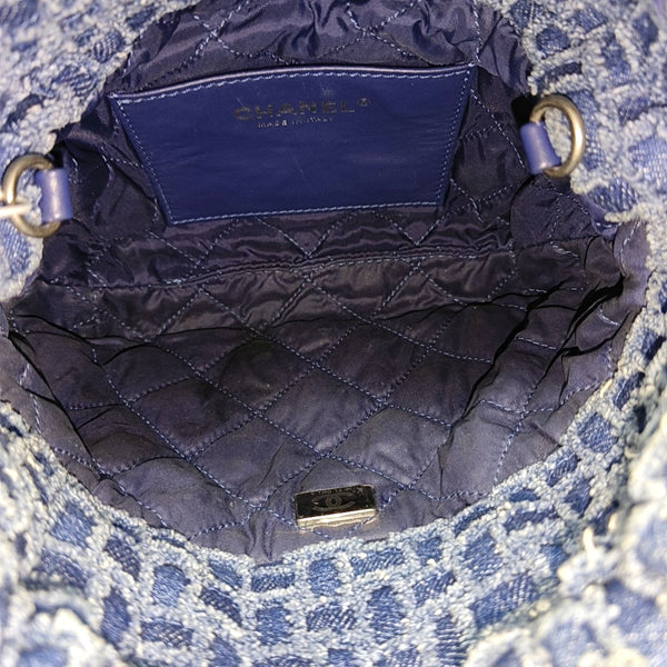 CHANEL 22 Mini Fabric Blue