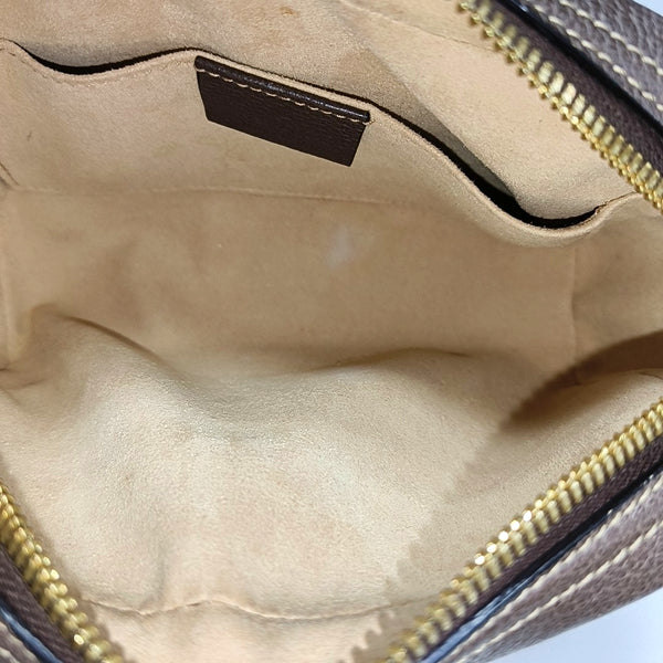 Ophidia Small Monogram Coated Canvas Beige