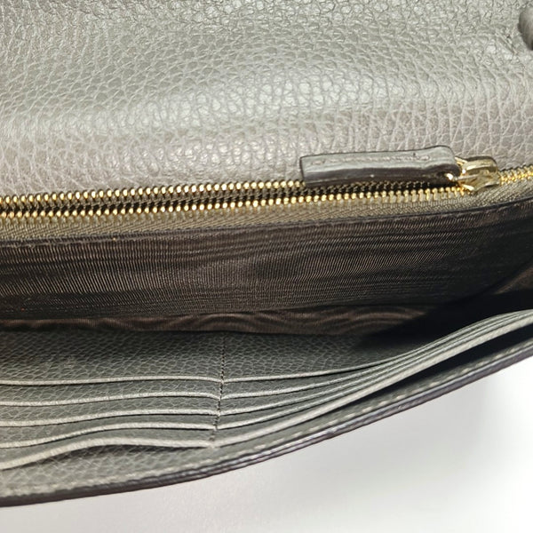 GG Marmont Super Mini Calfskin Gray