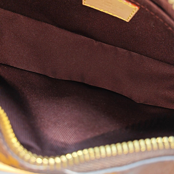 CROISSANT Monogram Coated Canvas Brown