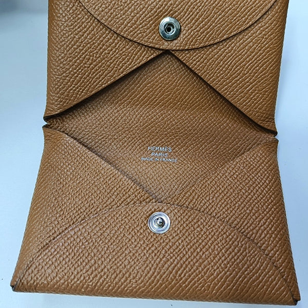 Calvi Epsom Brown Card Holder