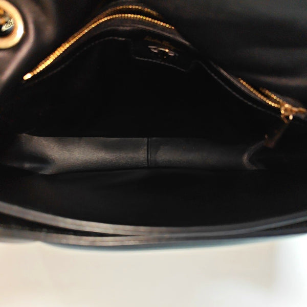 Quilted Calfskin Shoulder Bag Black