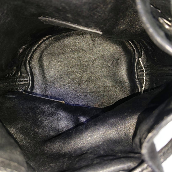 Suede Bucket Bag Black